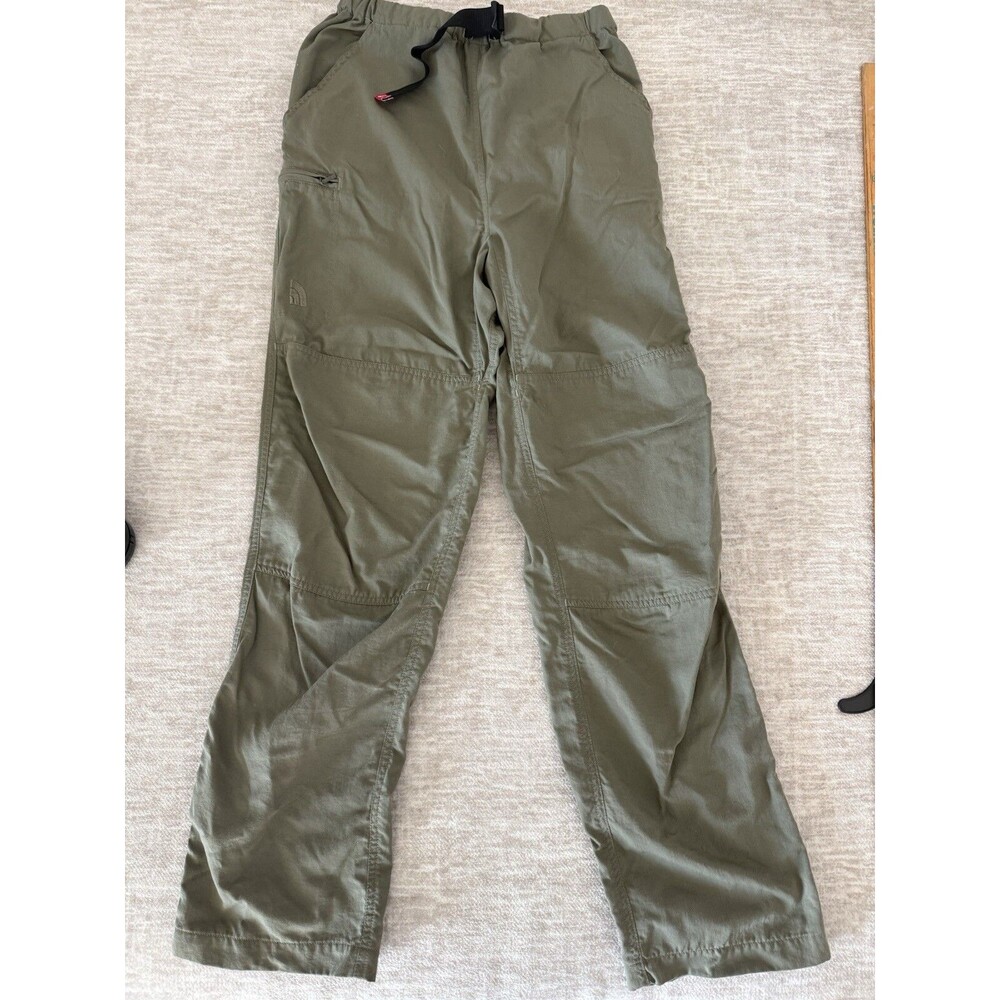 The North Face Women Cargo Pants Size M Olive Military Green Belted Regular Fit - Picture 2 of 11